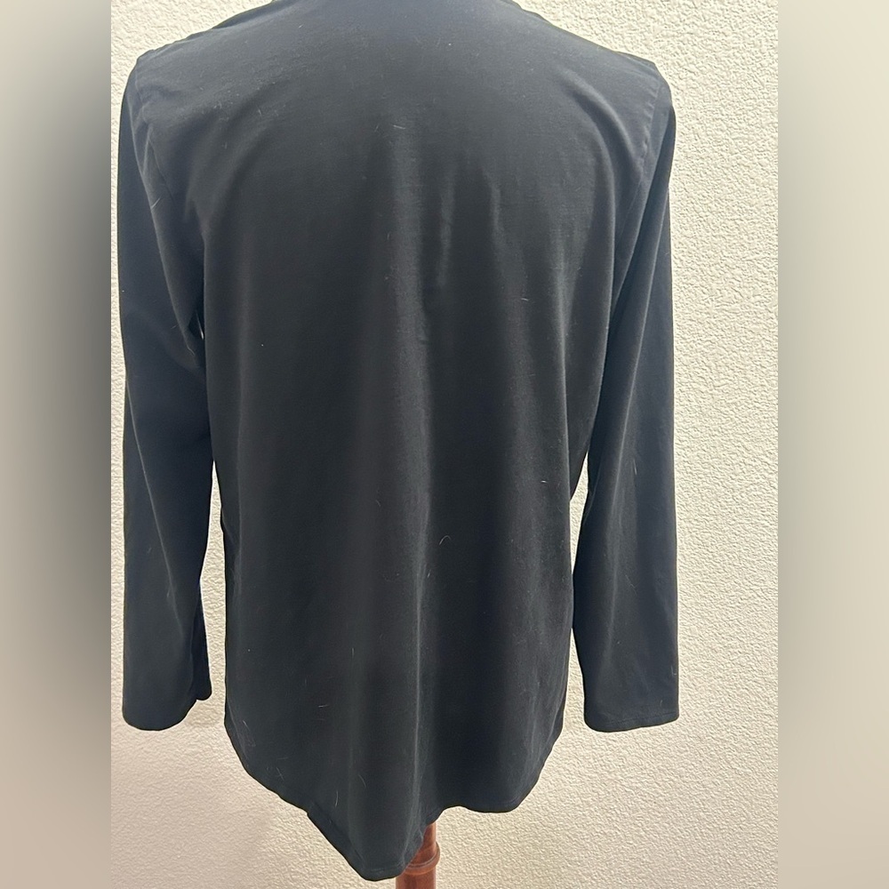 J. Jill Black Long Sleeve Blouse - Picture 3 of 3